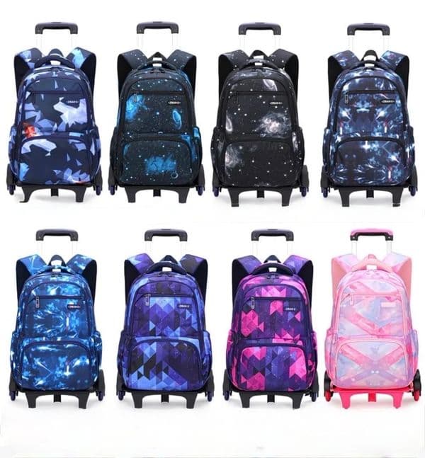 6 Wheeled Trolley School Bags - Image 2