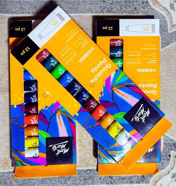 Mont Marte Gouache Paints Signature Series – 12 Colors Set (12ml each) - Image 1