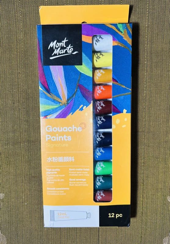 Mont Marte Gouache Paints Signature Series – 12 Colors Set (12ml each) - Image 2